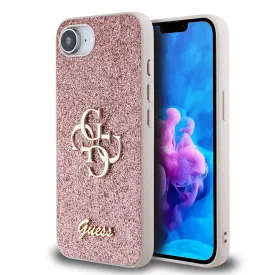 guess-pu-fixed-glitter-4g-metal-logo-iphone-16e-phone-case