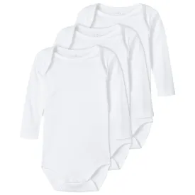 name-it-solid-langarmet-body-3-enheter