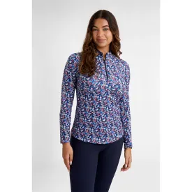 green-lamb-elena-printed-여성용-하프-지퍼-스웨트셔츠