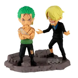 bandai-one-piece-world-collectable-log-stories-roronoa-zoro---sanji--nothing-at-all-----figure-8-cm