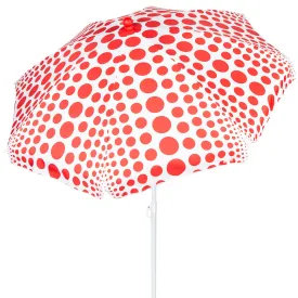 aktive-62425-red-dots-uv50-protection-200-cm-beach-umbrella