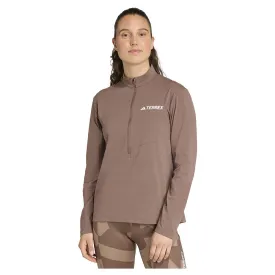 adidas-t-shirt-a-manches-longues-avec-demi-zip-terrex-multi-climacool