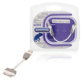 bandridge-bbm39100w01-usb-charge---sync-cable-usb-a-m-apple-30-pin-dock-0.1-m