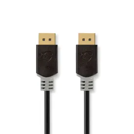 nedis-gold-ccbw38010at20-displayport-cable-dp-m-dp-m-8k-plated-2-m-60hz