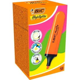 bic-flat-neon-fluorescent-marker-12-units