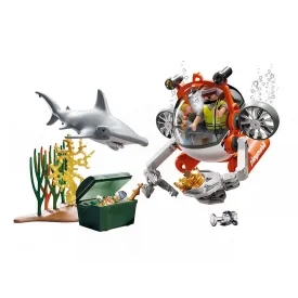 playmobil-treasure-hunt-with-a-submarine-construction-game