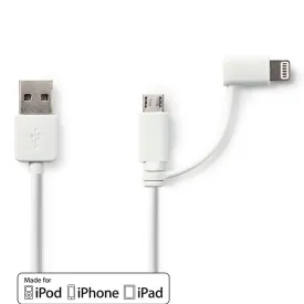 nedis-2-in-1-usb-cable-usb-a-male-to-apple-lightning-8-pin-usb-micro-b-male-48-mbps-nickel-plated-pvc-1-m