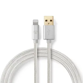 nedis-nylon-gold-cable-lightning-8-pin-to-usb-a-male-48-mbps-plated-braided-aluminum-1-m