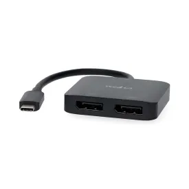 nedis-usb-c-male-to-2x-displayport-female-adapter-usb-3.2-gen-1-4k-pvc-0.2-m-60hz