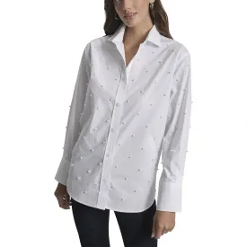 dkny-pearl-embellished-bluse