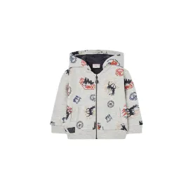 boboli-fleece-printed-jakke