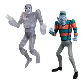 neca-espeluznante-eddie-shibano-sama:-aventuras-de-sabado-por-la-manana-pack-de-2-figuras-tortugas-ninja-mutantes-adolescentes-17-cm