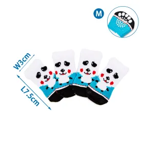 nobleza-panda-pattern-dog-sock-4-units