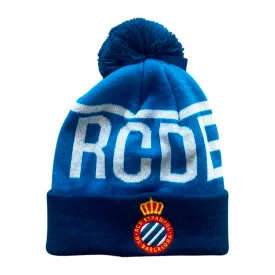 rcd-espanyol-gorro-pom-pom