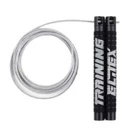 elitex-training-pro-black-mate---silver-rope-jump-rope