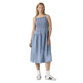 Levis  Amaya Tiered sleeveless long dress Black | Dressinn