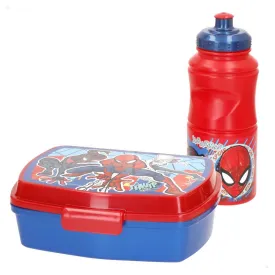 colorbaby-spiderman-set-sandwichera---bottle-380ml-lunchbox