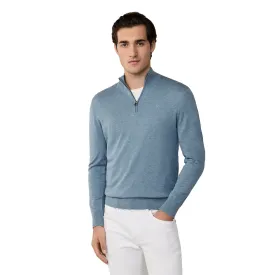hackett-cotton-silk-halbzippullover