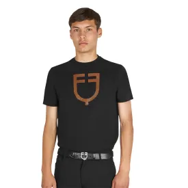 equestro-glossy-logo-cotton-반팔-티셔츠