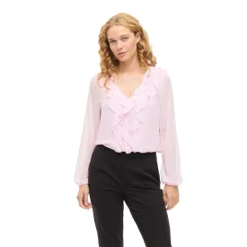 vila-ane-v-neck-frill-top-long-sleeve-blouse