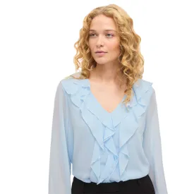 vila-ane-v-neck-frill-top-long-sleeve-blouse