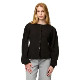 pieces-silly-puff-knit-strickjacke