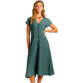 protest-nieve-kurzarm-midi-kleid