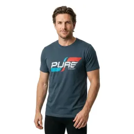 pure-racer-flag-logo-basic-kurzarm-t-shirt