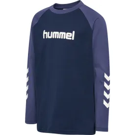 hummel-logo-긴팔-티셔츠