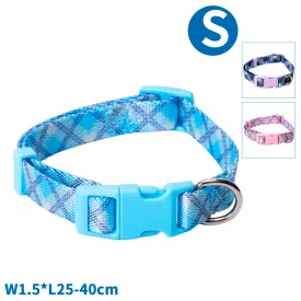 nobleza-basic-plaid-dog-collar-assorted