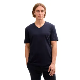 tom-tailor-basic-kortarmad-t-shirt-med-v-ringning