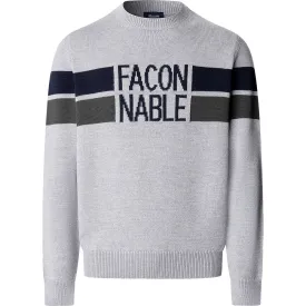 faconnable-cot-crew-frt-stripes-pullover