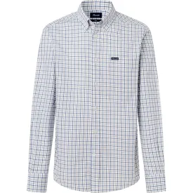 faconnable-poplin-check-langarmhemd