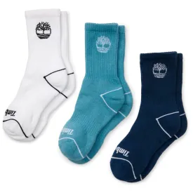 timberland-tree-logo-中筒袜-3-双