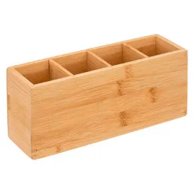 five-organizador-de-bambu-com-4-compartimentos