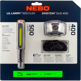 nebo-tools-lanterna-set-lil-larry-500-flex---einstein-duo-400