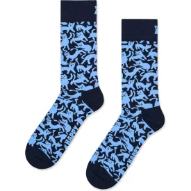 happy-socks-cat-crew-socken