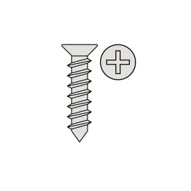revtec-inox-3.5x16mm-flat-head-screw-10-units