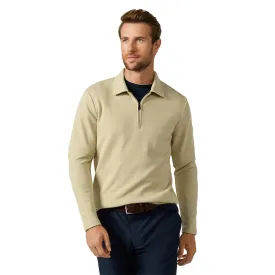 hackett-waffle-collar-half-zip-sweatshirt
