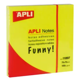 apli-notes-autoadhesives-funny-75x75mm