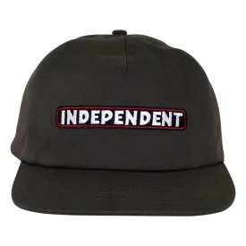 independent-bar-logo-snapback-unstructured-キャップ