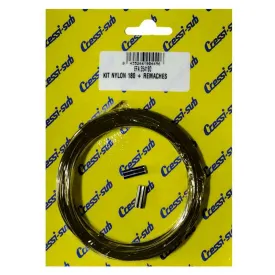 cressi-linea-de-monofilamento-kit-nylon-and-rivets-5-m