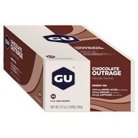 GU 24 Chocolate Chocolate Outrage Energy Gels Box