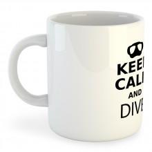 Kruskis Keep Calm and Dive Mug 325ml