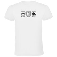 Kruskis Kortärmad T-shirt Sleep Eat And Ride