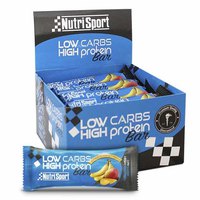 Nutrisport Low Carb High Protein 16 Units Banana And Mango Energy Bars Box