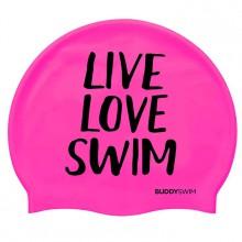 Buddyswim Cuffia Nuoto Live Love Swim Silicone