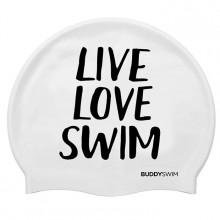Buddyswim Touca Natação Live Love Swim Silicone