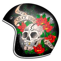 MT Helmets Casque Jet Le Mans 2 SV Skull&Roses