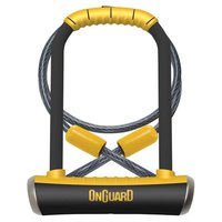 OnGuard Pitbull Standard Shackle U-Lock With Padlock Cable